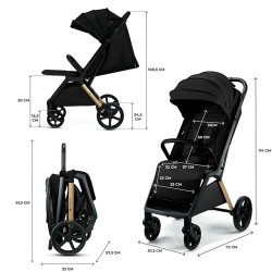 Carrinho de bebé Kinderkraft Tear com colchão e saco