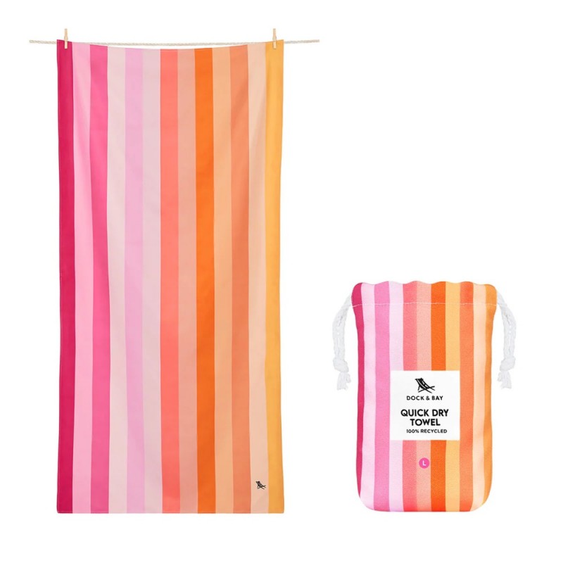Toalla DOCK & BAY anti arena Summer Miami Sorbet XL
