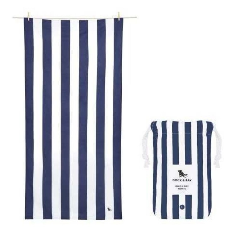 Toalha DOCK & BAY anti-sand Cabana Navy L