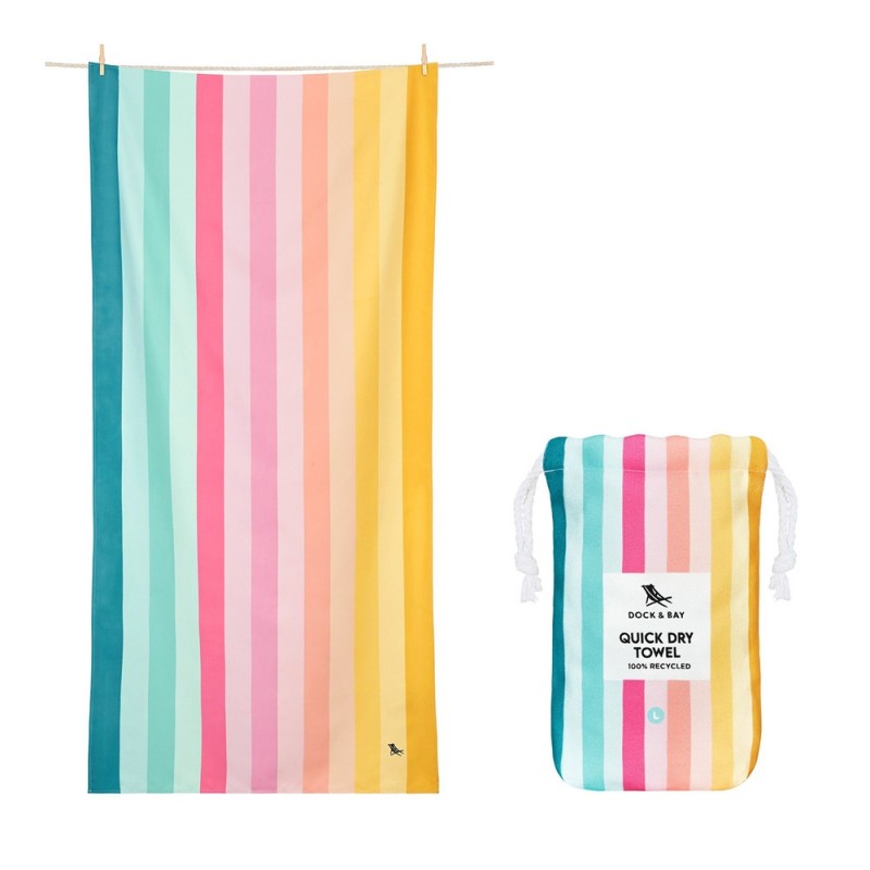 Toalha DOCK & BAY anti-areia Summer Coastal Candy L