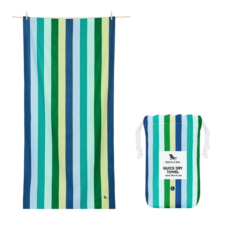 Toalla DOCK & BAY anti arena Summer Cool Lagoon L