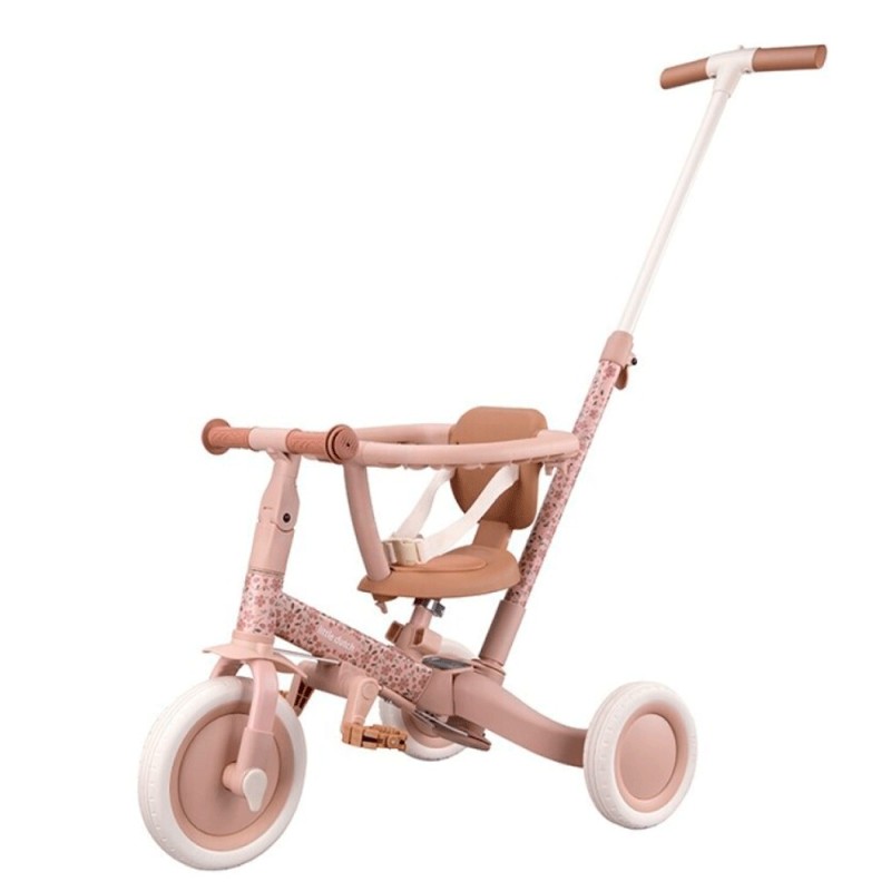 Triciclo con barra Little Dutch 4 en 1 Flores