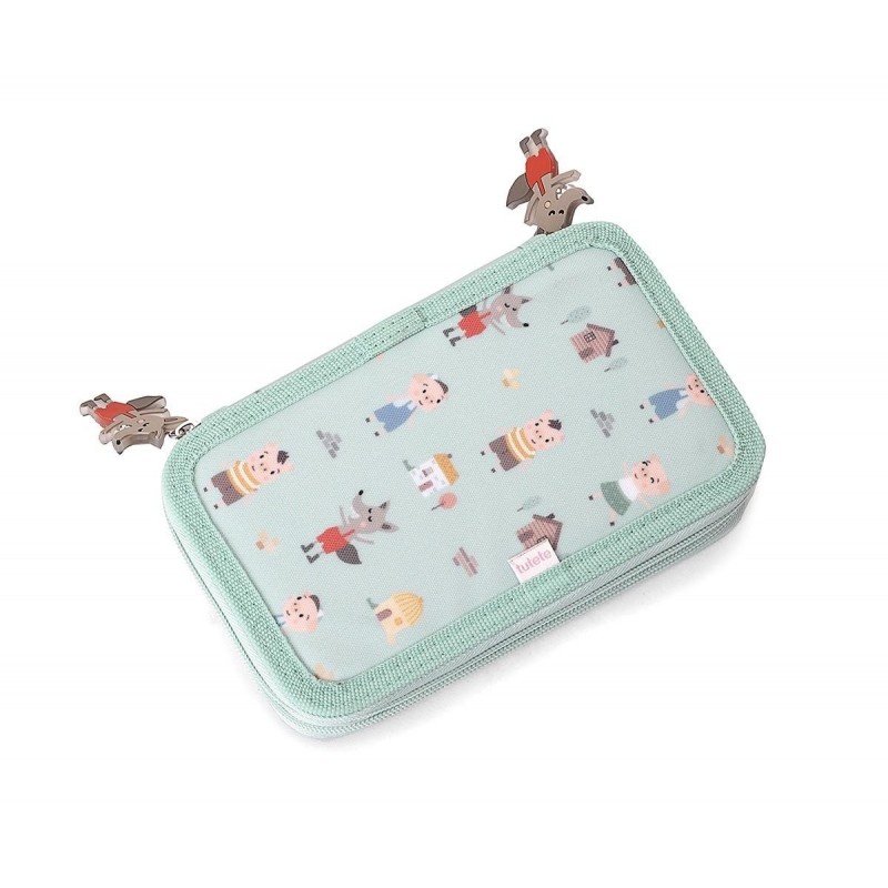 Estojo duplo para lápis Tutete Os Três Porquinhos