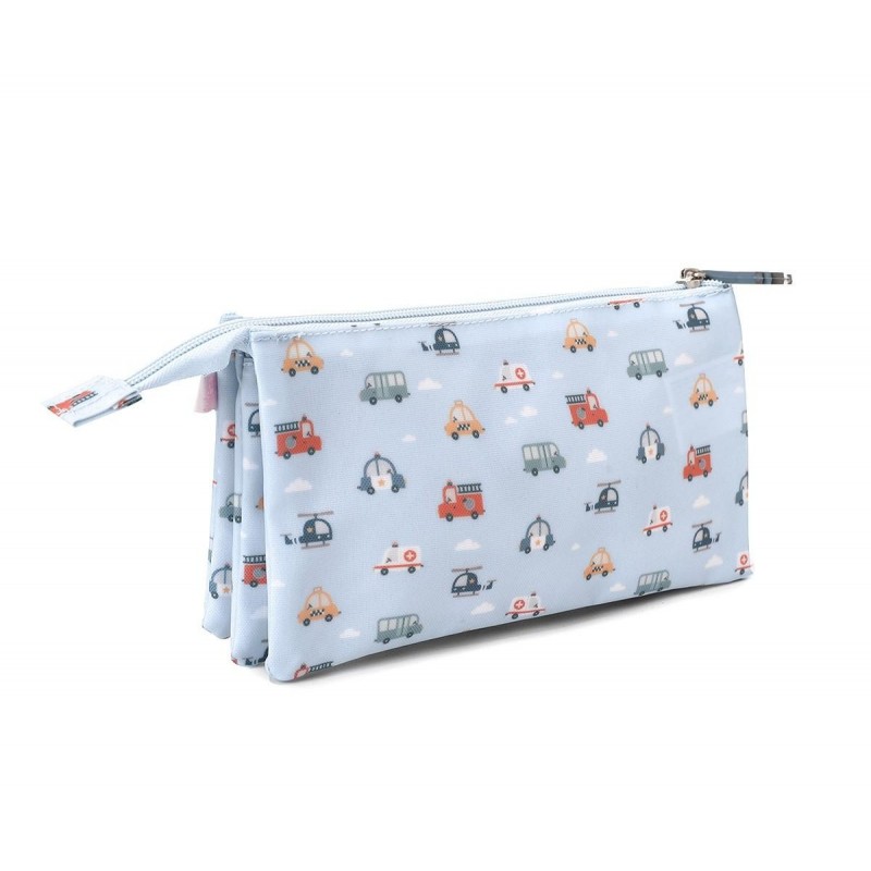 Estuche 3 compartimentos Tutete City Cars Personalizable Estuche 3 compartimentos Tutete City Cars Personalizable
