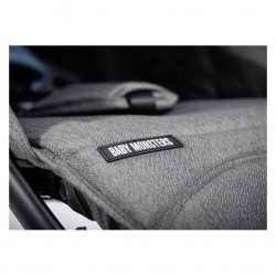 Carrinho de bebé para gémeos Baby Monsters Easy Twin 4 com saco e 2 cadeiras altas portáteis