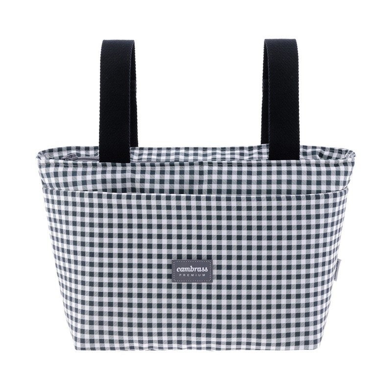 Bolsa organizadora e tapete Cambrass Vichy Preto