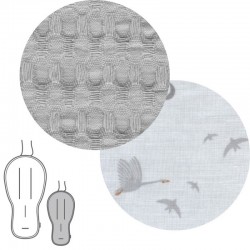 Saco organizador e colchão oval Cambrass Zico Cinzento
