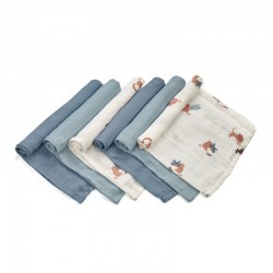 Conjunto de 6 musselinas de bambu JANE