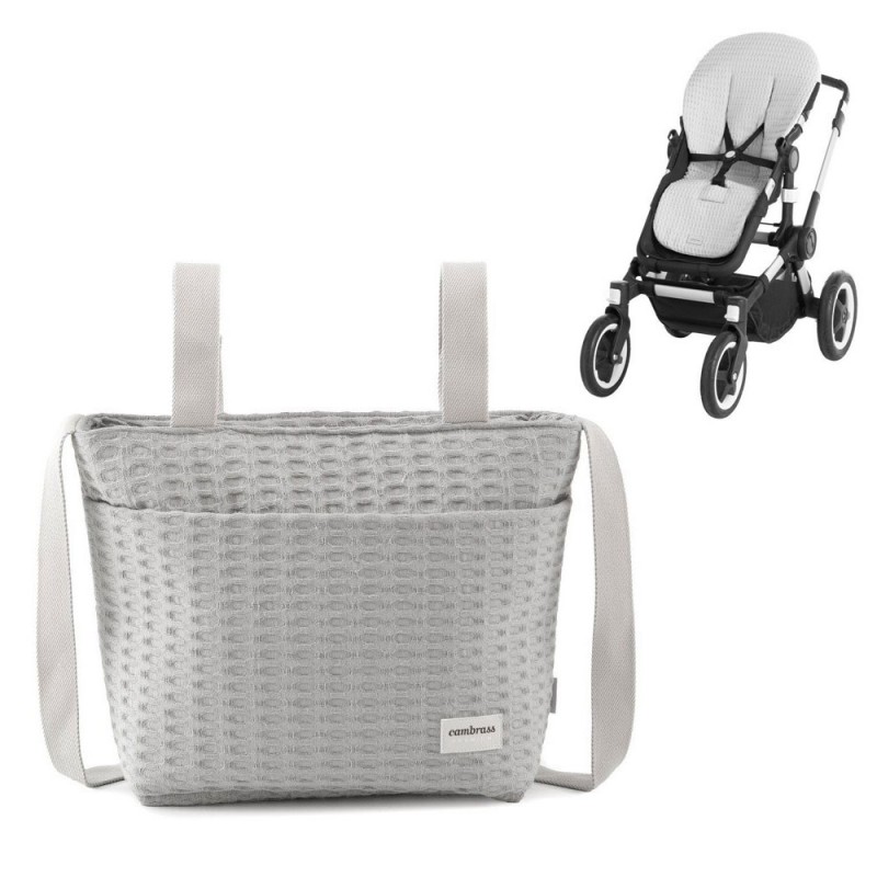 Bolso Organizador y Colchoneta ovalada Cambrass Zico Gris