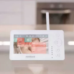 Monitor de vídeo digital para bebés Miniland 4.3" PRO com câmara