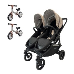 Silla Gemelar reversible Valco Baby SNAP ULTRA Duo con Minibi