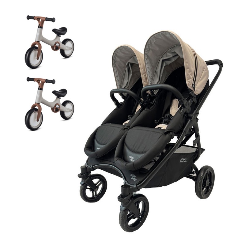 Carrinho de bebé duplo reversível Valco Baby SNAP ULTRA Duo com Minibi