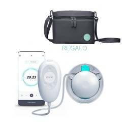 Sacaleches eléctrico portátil Elvie Stride 2 con cojin Doomoo