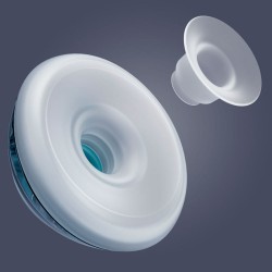 Sacaleches eléctrico portátil Elvie Stride 2 Doble con cojin Doomoo