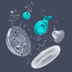 Sacaleches eléctrico portátil Elvie Stride 2 Doble con cojin Doomoo