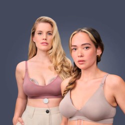 Sacaleches eléctrico portátil Elvie Stride 2 Doble con cojin Doomoo