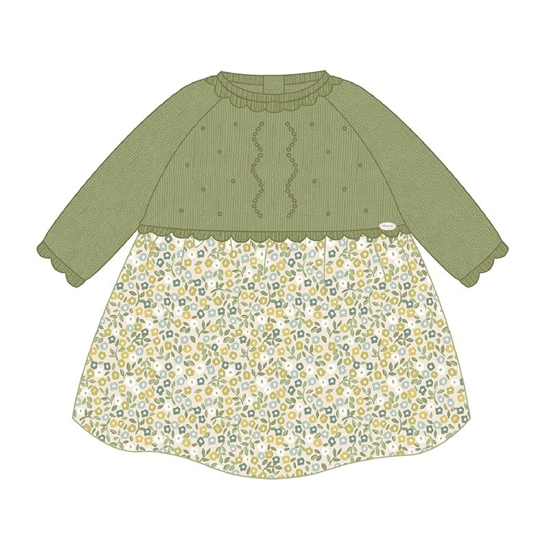 Vestido Mayoral tricot y plana