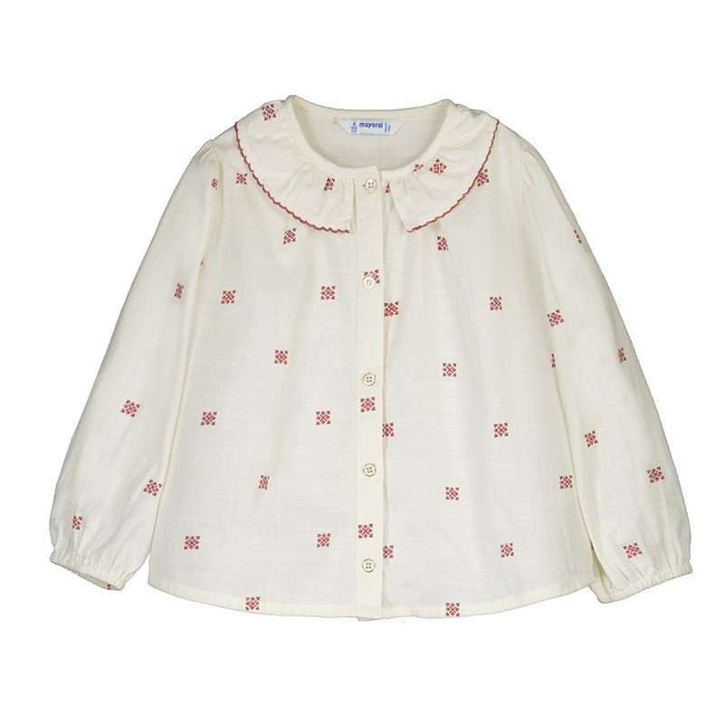 Blusa Mayoral gola estampada