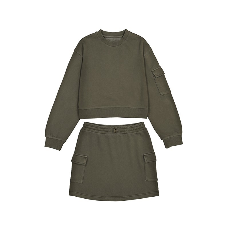 Conjunto Mayoral cargo skirt