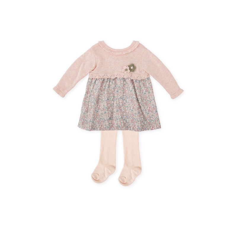 Vestido Tutto Piccolo Bouquet con leotardos