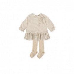 Vestido Tutto Piccolo Sonho de areia com collants