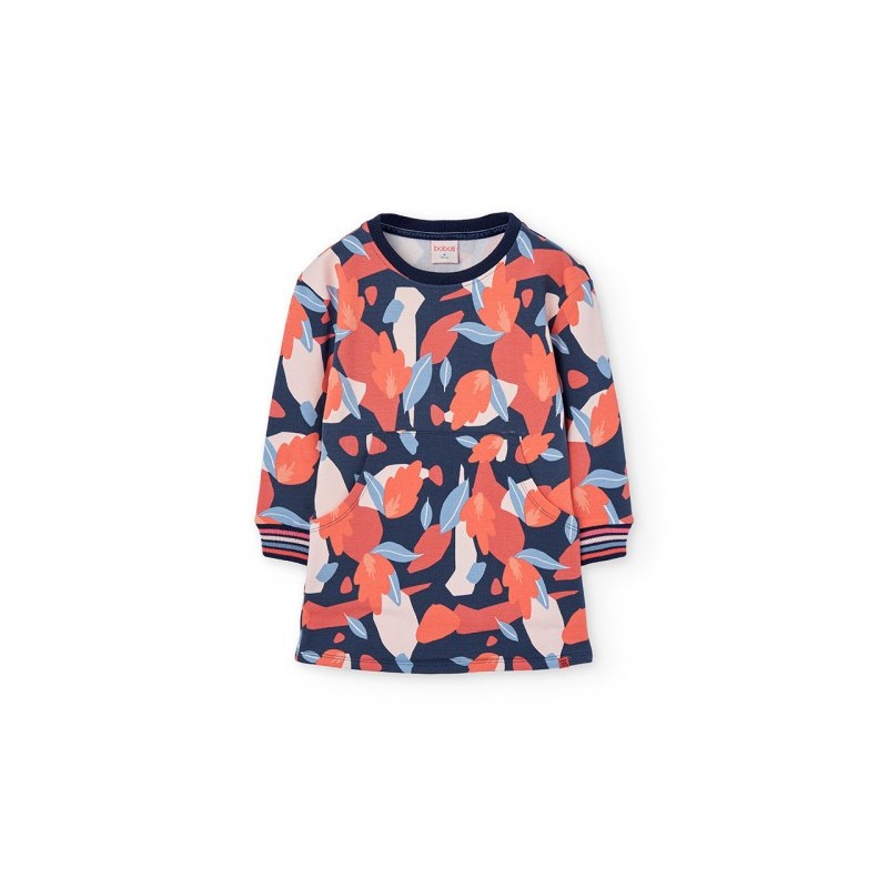 Vestido de pelúcia Boboli com estampado