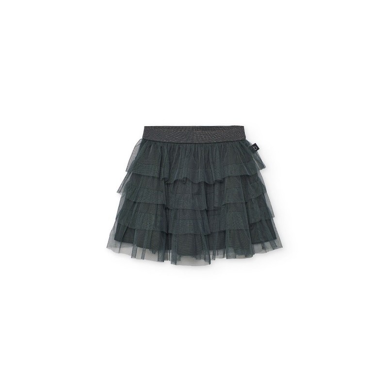 Falda tul Boboli con volantes