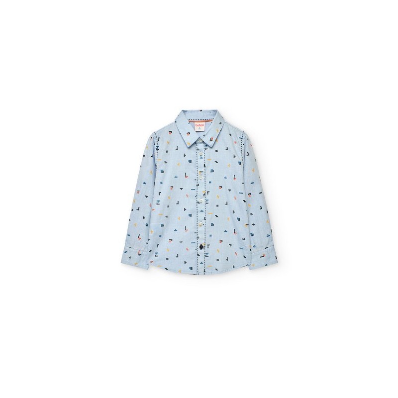 Camisa Oxford Boboli manga comprida