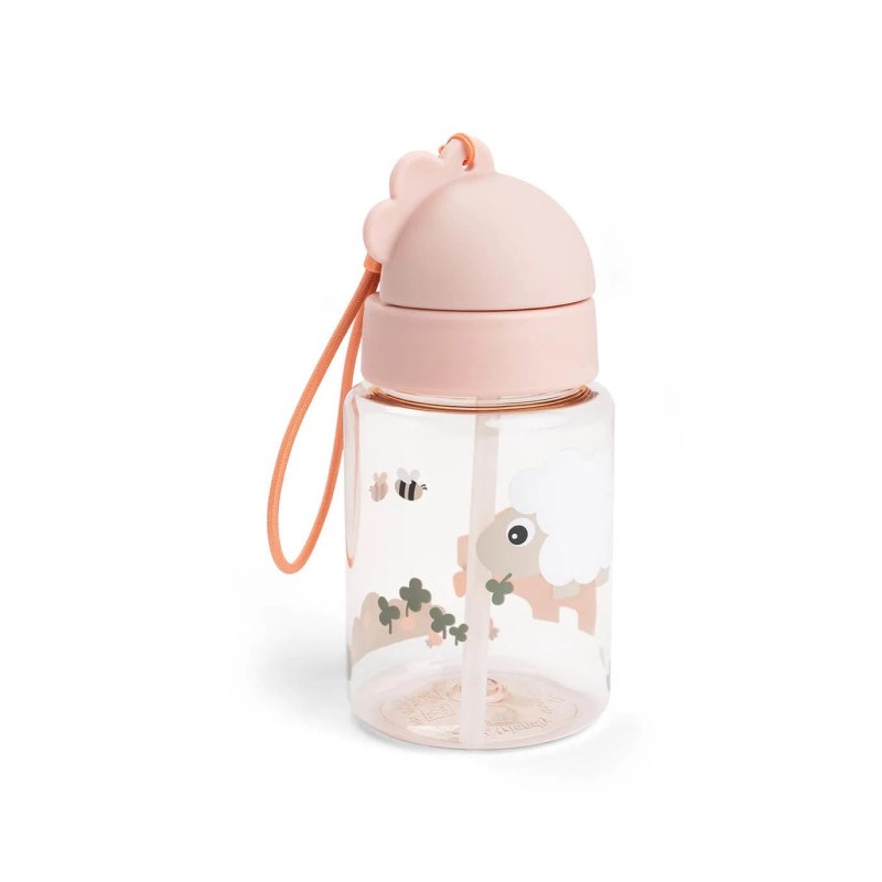 Botella con pajita Done By Deer Tiny Farm