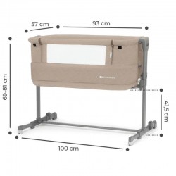 Minicuna colecho Kinderkraft NESTE GROW con proyector