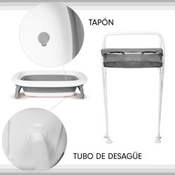 Bañera Plegable Toral Vera con patas y cojín