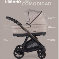 Cochecito Duo Bebecar BIB con bañera y minicuna