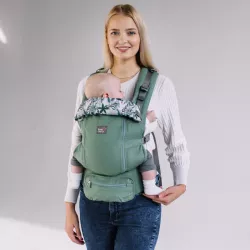 Mochila porta-bebés « Love & Carry » AIR X com capa protetora «All Weather»