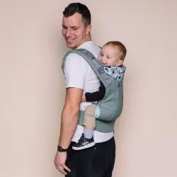 Mochila porta-bebés « Love & Carry » AIR X com capa protetora «All Weather»