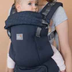 Mochila porta-bebés « Love & Carry » AIR X com capa protetora «All Weather»