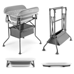 Banheira com tapete muda-fraldas Kinderkraft com conjunto de higiene