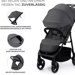 Silla paseo Kinderkraft TRIG 3 con bolsa canastilla