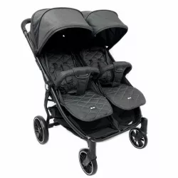 Carrinho de bebé para gémeos Kikka Boo HAPPY 2 com proteção para os pés e capa de chuva Crioh.com