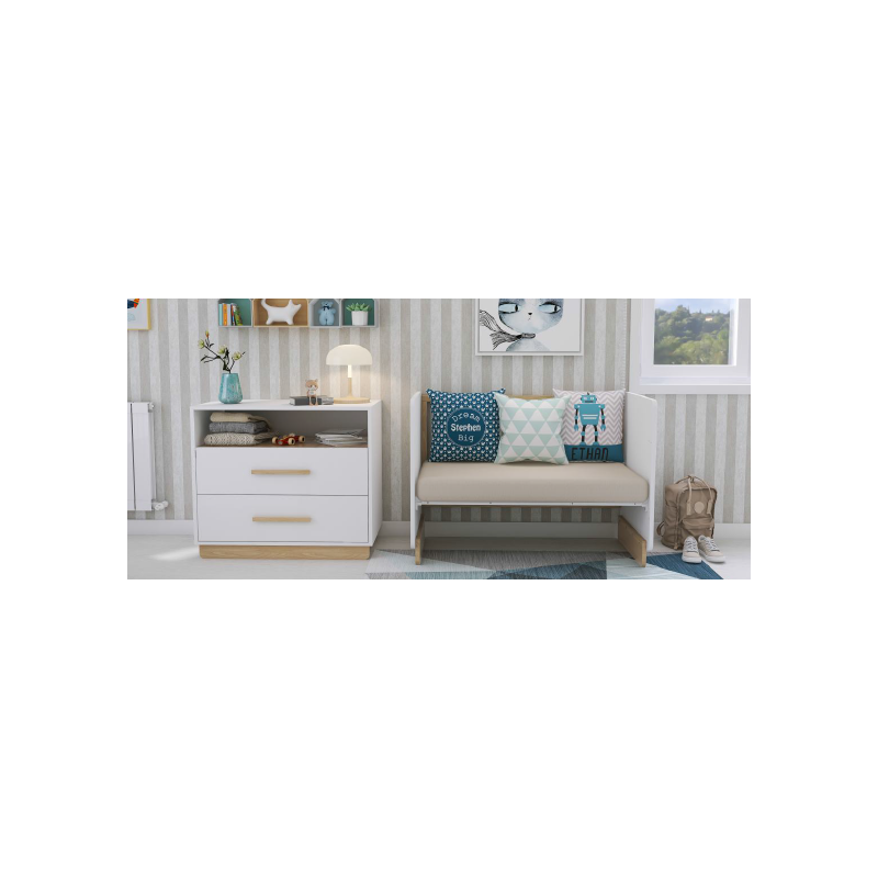 Cómoda Trama Baby Maxi Matt White/Tola Cómoda Trama Baby Maxi Matt White/Tola