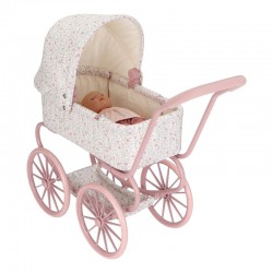 Cochecito de muñeca Little Dutch Flores rosa