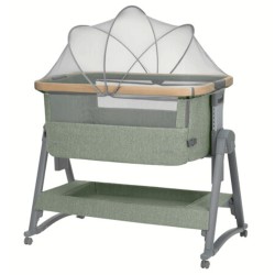 PACK Kikkaboo Nanna 2 mini-cama com cadeira alta Azeitona