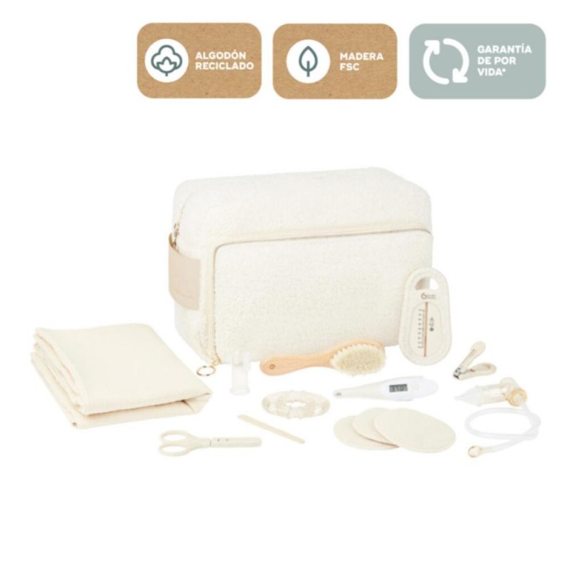 Neceser de higiene Babymoov para cuidado del bebe Curl White