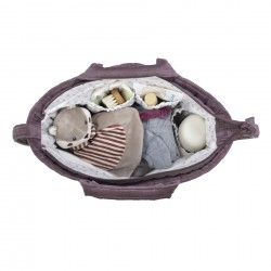 Saco Layette Pasito a Pasito Cereja Veludo