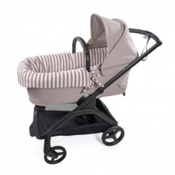 Cubre cuco dual + Sábana ajustable cuco Pasito a Pasito Cherry Rayas