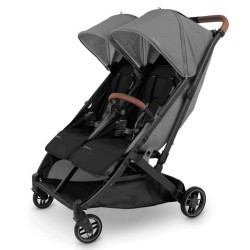 Carrinho de bebé duplo UPPAbaby Minu Duo com saco de transporte