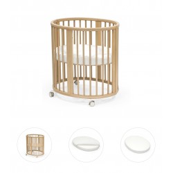 Minicuna Stokke Sleepi Mini V3 con Colchón y Sábana Bajera