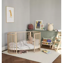 Cuna Stokke Sleepi V3 con Colchón y Sábana Bajera