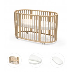 Cuna Stokke Sleepi V3 con Colchón y Sábana Bajera