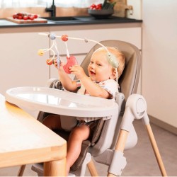 Cadeira de refeições « Chicco » da Polly Armonia com arco de brincar