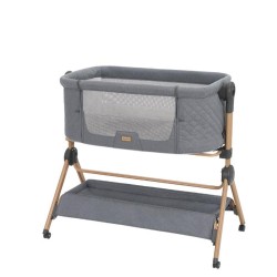 Conjunto de berço Kikkaboo Mini com cadeira alta Sleat Me 2 em 1 e carrossel